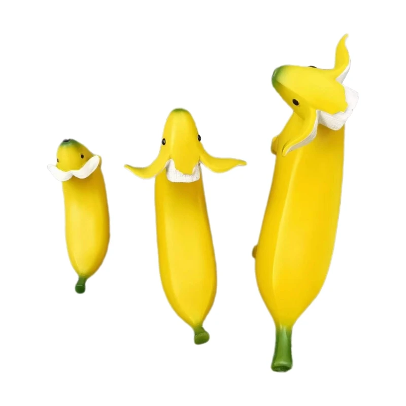 Banaan Koer Vaik Ornament Humoorikas & Charmings Simulatsiooni Banaan Koer Nukud Suiatble eest Laua Kaunistamiseks Kodu Bürood0