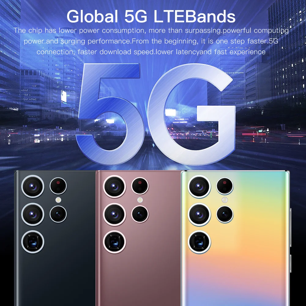 S23 Ultra Globaalne Versioon Nutitelefoni Snapdragon 888 16G+1 TB 8000mAh 48+100MP 4G/5G Võrgu Mobiiltelefon Android Mobiiltelefoni4
