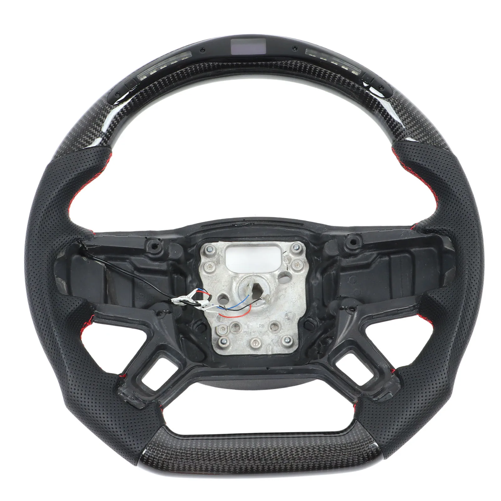 LED rooliratas Perforeeritud Nahkpolster Carbon Fiber Auto Rooli5