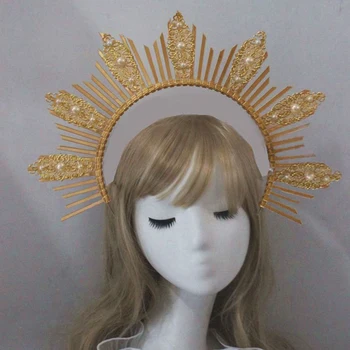 1Bag Gooti Lolita Päikese Jumalanna Barokk Halo Käsitöö Crown Materjali Pakett Crown DIY Materjali Kott Vintage Tiara