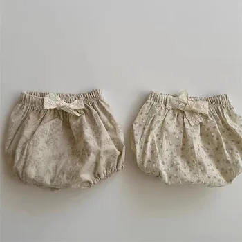 2023 Suvel Uus Baby Puuvillane Pp Lühikesed Püksid Imiku Õie Lühikesed Püksid Lapsed Vabaaja Püksid Armas Mudilane Tüdruk Pits Lühikesed Püksid Kids Riided