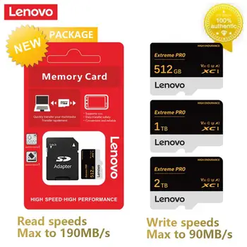 Lenovo 2TB/1 TB Micro SD TF Mälestused 512 GB 256GB A1 v30 eluviis kodukinosüsteemid Flash SD Mälukaardi 128GB Veekindel SD-Kaardi Switch Games Nintendo