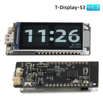 LILYGO T-Display-S3 ESP32-S3 1.9 ST7789 LCD Ekraan Arengu Pardal WIFI Bluetooth-compatible5.0 Traadita Side Moodul