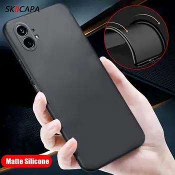 Matt TPÜ Puhul Midagi Telefon 2 Phone2 Kaks Ultra Slim Kaamera Objektiivi Kaitsev Pehme Silikoon tagakaas Midagi Phone1 (1)