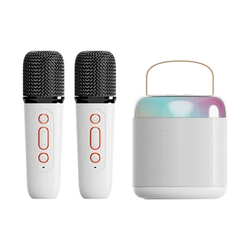 Mikrofon Karaoke Masin Kaasaskantav Bluetooth 5.3 PA Kõlari Süsteem koos 1-2 Traadita Mikrofonid Kodus Pere Laulu Masin