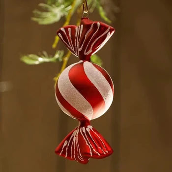 Navidad 2023 Jõulud Värvilisi Komme, Lumi Maja Jää Koonus jõuluehe Kodu Xmas Tree Ornament Uus Aasta 4tk/palju