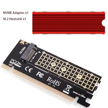 PCIE 4.0 M. 2 Adapter NVME SSD PCI-Express X4 Kaart Ärkaja Adapter M Võti 2230-2280 M2 SSD Alumiiniumist Heatsink