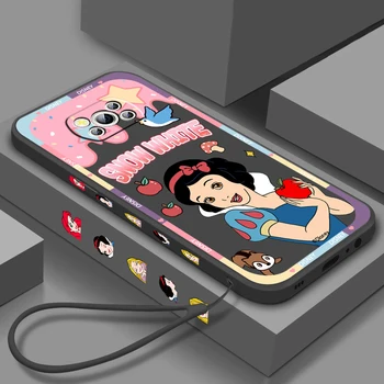 Printsess lumivalgeke Disney Xiaomi Mi Poco X5 X4 X3 M5 M5S M4 M3 F5 F4 F3 F2 C40 Pro GT NFC 5G Vedelik Vasak Tross Telefoni Puhul
