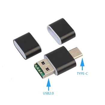 SD-Mälukaardi Lugeja, USB 2.0 OTG Micro-USB-Tüüp C-Kaardi Lugeja Lector SD-Mälukaardi Lugeja, Micro SD TF USB Type-C-OTG Lugejaga