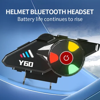 Y60 Mootorratta Kiiver Bluetoothi 5.3 Peakomplekti, Traadita Veekindel-Vabad Kõne Muusika Kõrvaklapid Sõitjatele Moto Peakomplekti, Kõrvaklapid