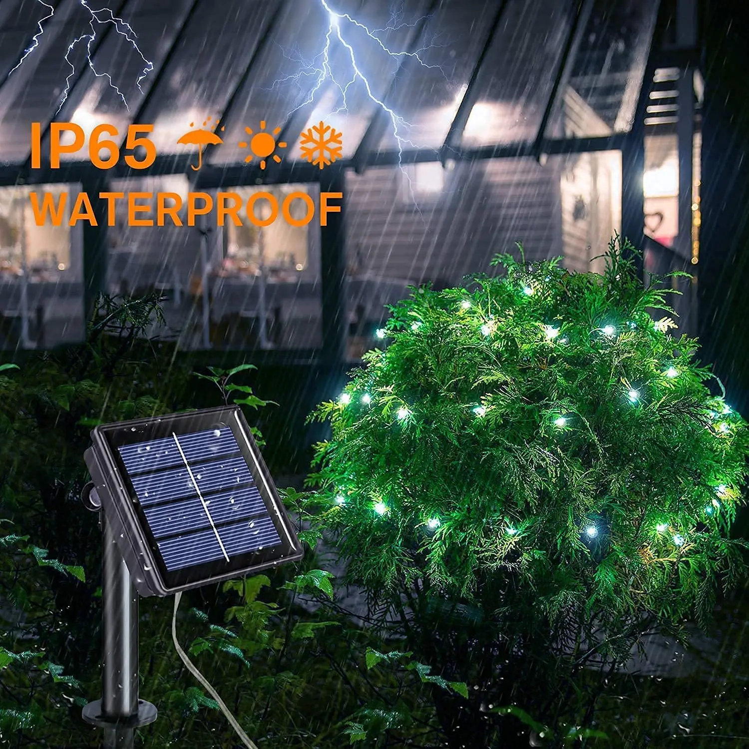 42m/32m/22m/12m Solar LED Valgus Väljas Festoon Lamp Aed Haldjas Valgus String 2PC Veekindel Jõulud Vanik Õue Kaunistamiseks3