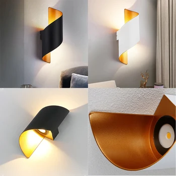 10W LED Seina Lamp on Veekindel välisvalgustuse Kaasaegne Spiraal Disain Põhjamaade Väljas Kodu Kaunistamiseks AC85-265V