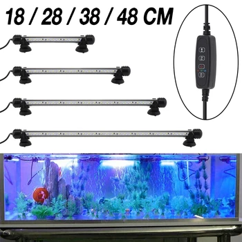 18-48cm Veealused LED Akvaariumi Valgus Kala Tank Valguse Taimer, Auto on/Off 3 Valguse Režiim Juhitava IP68 Akvaariumi Lamp