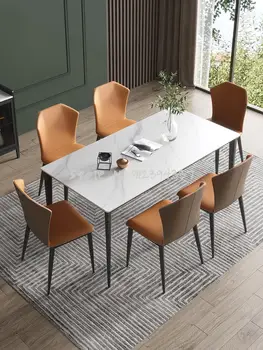 Hilton kerge luksus kodus söökla juhataja ins kaasaegne minimalistlik toitlustus tooli seljatoe põhjamaade ökonoomne söögilaud ja tool